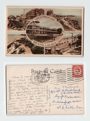 Postcard greetings from - -,