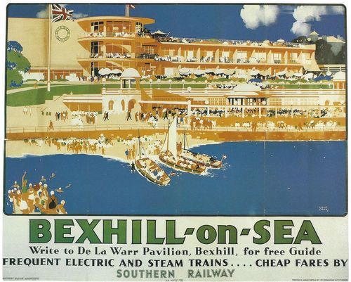Vintage bexhill sea - on,