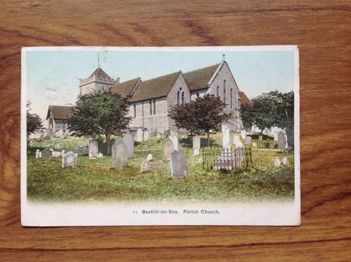 Vintage postcard bexhill - postcard, on