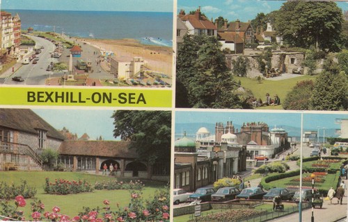 Postcard bexhill sea - bexhill,