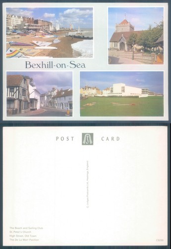 1945 postcard bexhill - bexhill, sea