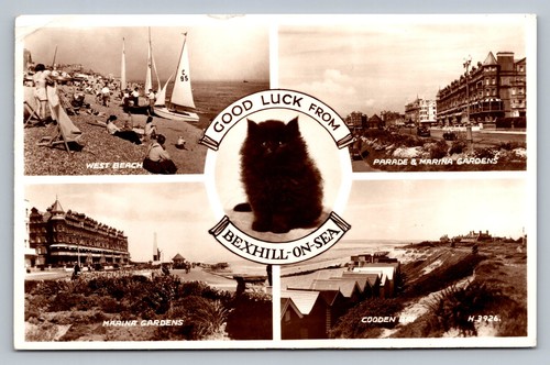 Postcard good luck from - -,