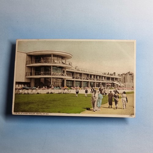 Bexhill sea postcard c1930 - bexhill,