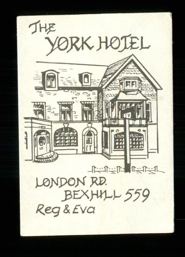 Matchbox label pub the - label,