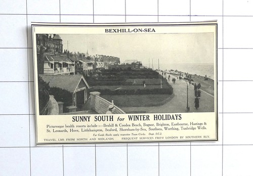 1926 sunny bexhill sea - sunny, for