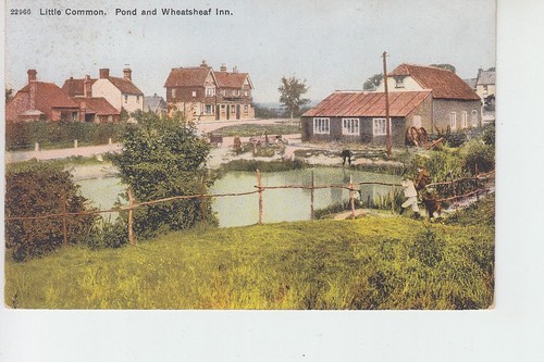 View pond wheatsheaf inn - view,