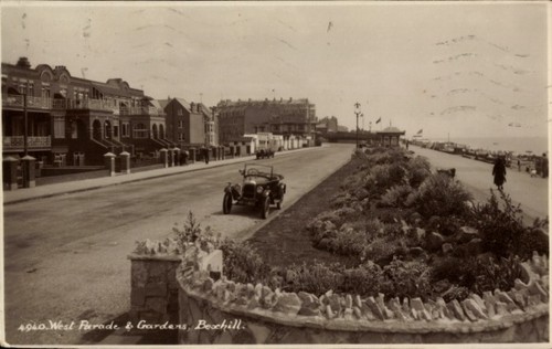 Postcard bexhill sea - on, sussex