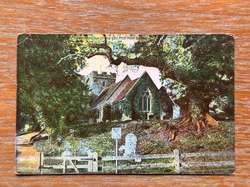 Antique 1907 crowhurst church - antique,