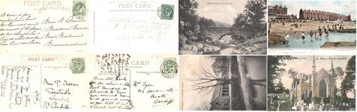 C1909 vii postcard postmark - postcard,