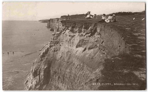 Bexhill sea west cliff - west,